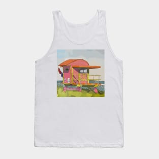 Cute Lifeguard tower in South Beach Miami Florida Tank Top